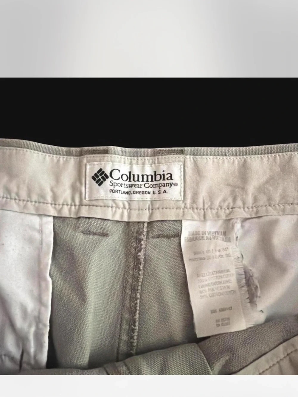 Columbia Men's Gray hiking Pants - Classic Straight Fit